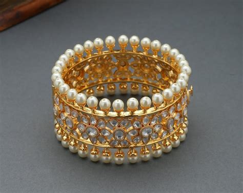 Temple Work Embossed Bangle/ Gold Plated Temple Work Bangles/ South ...