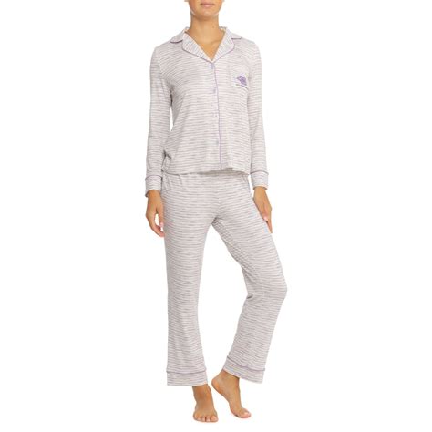 Life is Good® Striped Notch Collar Pajamas - Long Sleeve - Save 47%