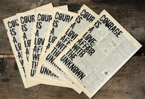 Buy Print: Courage is a Love Affair With the Unknown - Osho Quote ...