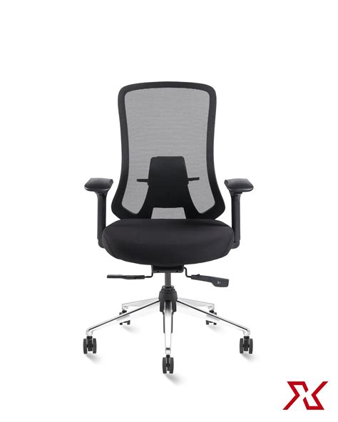 Alex Medium Back Fly (Black Chair) – Exclusiff Seating Sytems