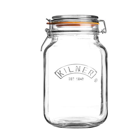 Buy Kilner Premium Borosilicate Clip Top Food Storage Container Jar for ...