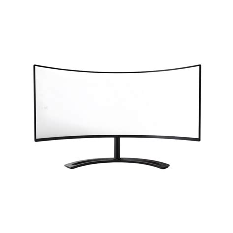 Curved computer monitor isolated on a transparent background 47853745 PNG