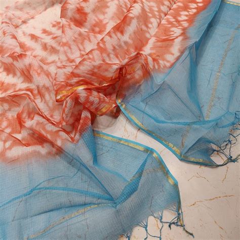 Pure Kota Cotton Shibori Dupatta - Leheriya.com