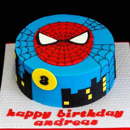 Send Spider Man Fondant Cake Online in India at Indiagift.in