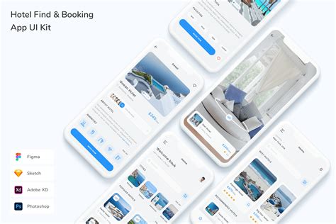 Hotel Find & Booking App UI Kit Graphic by betush · Creative Fabrica