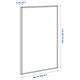 MITTZON whiteboard/noticeboard, white, 84x110x2 cm (331/8x431/4x3/4 ...