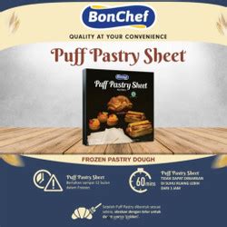 Jual Bonchef - Danish Pastry Sheet & Puff Pastry Sheet 750 gr isi 4 ...