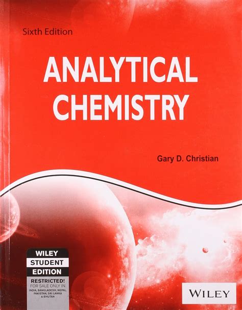 Analytical Chemistry, 6ed : Gary D. Christian: Amazon.in: Books