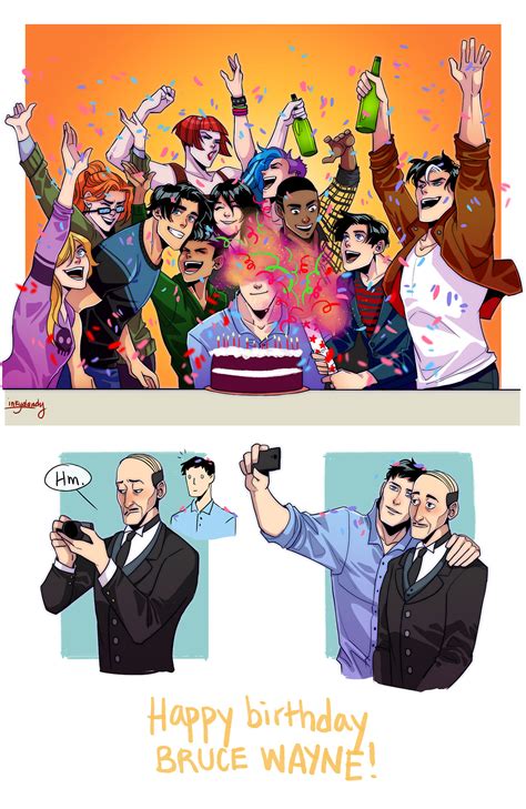 [Artwork] Bruce Wayne’s Birthday party with all the Batfamily (by ...