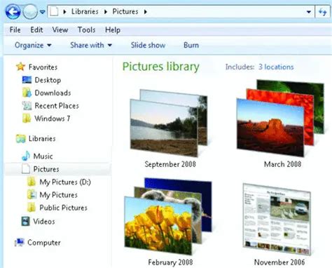 Image result for Windows 7 Library