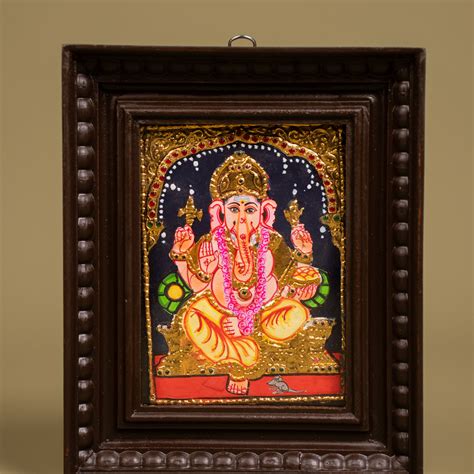 Buy Divine Ganesha Tanjore Art | Housewarming gifts from Ikyem!