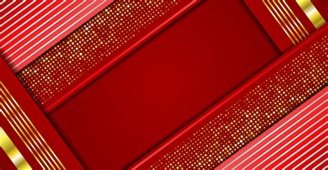 Abstrait luxe rouge chevauchement fond forme géométrique or | Vecteur ...