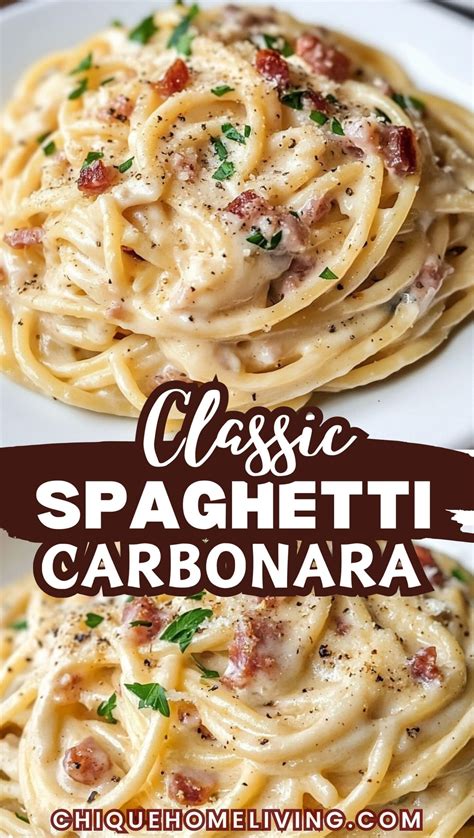 Classic spaghetti carbonara recipe – Artofit