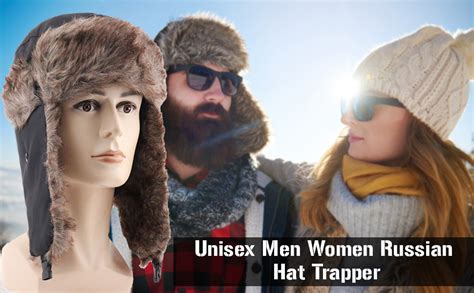 Buy ZaySoo Unisex Polyester Russian Hat Trapper Bomber Warm Trooper Ear ...