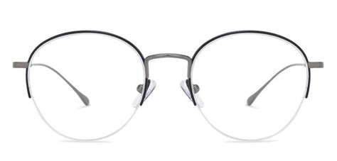 John Jacobs Eyeglasses Pro Titanium JJ E10546 Unisex Half Rim Titanium