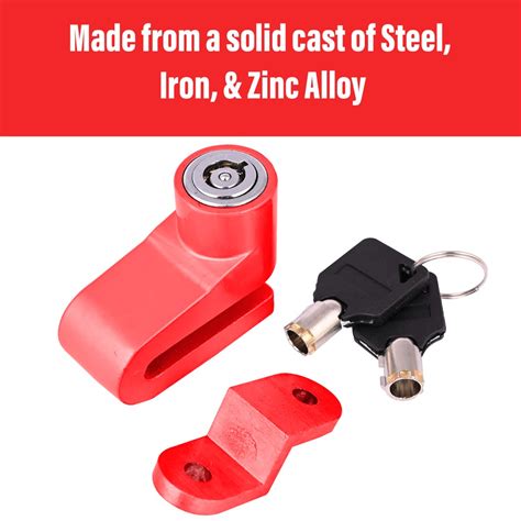 AllExtreme EXMDBLM Mini Anti Theft Disc Brake Security Lock for Bicycle ...