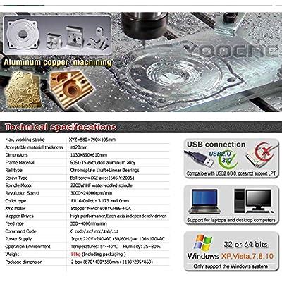 Buy wiTTsun USB Port! 8060 CNC Router Machine with 2.2KW Spindle CNC ...