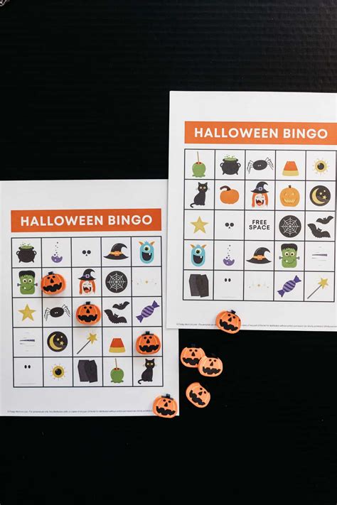 25 Cute Printable Halloween BINGO Cards - Friday We're In Love