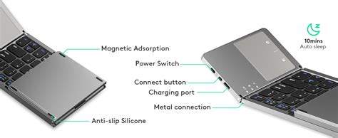 Amazon.in: Buy Artciety Foldable Bluetooth Keyboard, Folding Portable ...