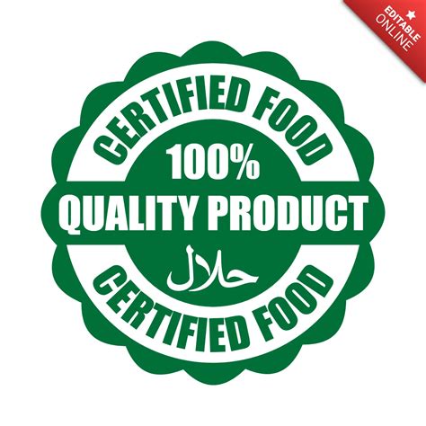 Plantilla de diseño del logotipo del sello Halal | Modelo de diseño ...