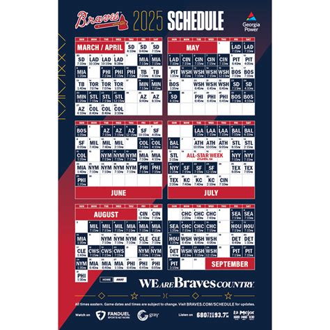 Braves Release 2025 Promotional Schedule | Atlanta Braves | mdjonline.com