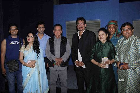 Bollywood actors Helen and Salim Khan during the play Charlie 2, in ...