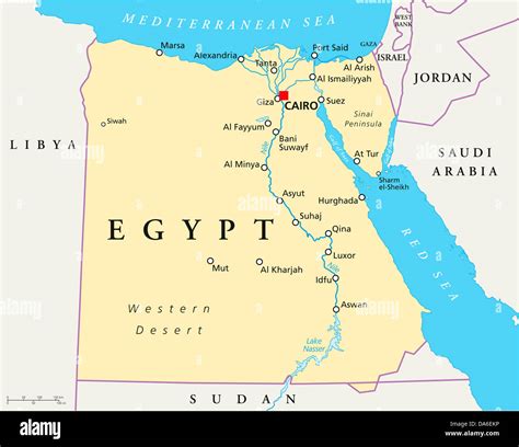 Map of the nile delta hi-res stock photography and images - Alamy