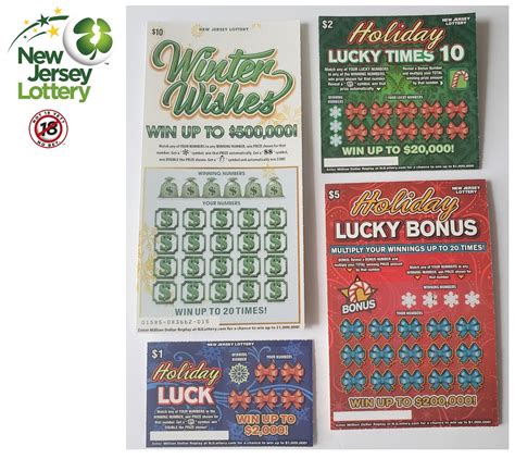 Holiday Scratch-offs from the New Jersey Lottery