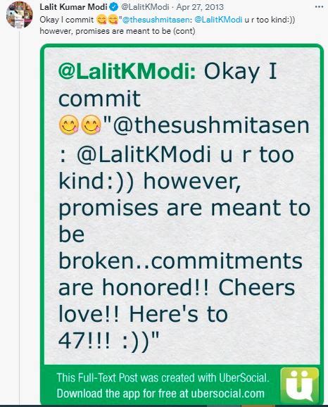 Reply my sms: Lalit Modi's 9-year-old tweet to Sushmita Sen goes viral ...