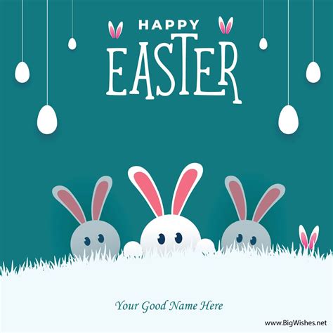 Beautiful & Cute Happy Easter Greetings Card Download