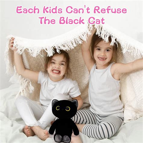 Brinquedo De Pelúcia Mufeiruo Black Cat Stuff Bicho Para Crianças ...