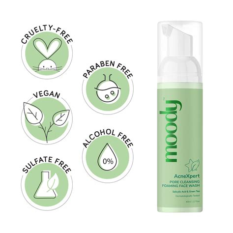 AcneXpert Foaming Face Wash Salicylic Acid & Green Tea – Moody Store