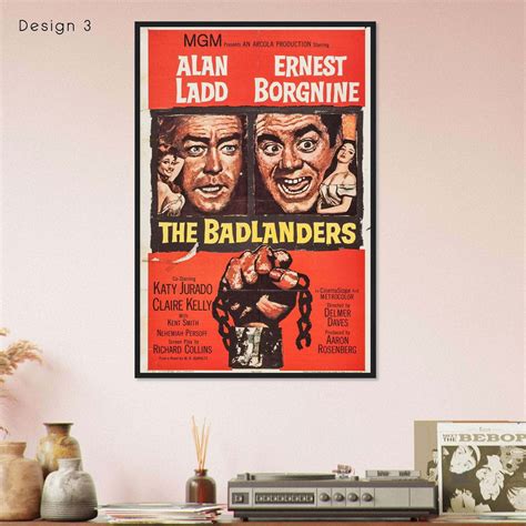 The Badlanders (1958) Movie Poster Print - Citiesbox