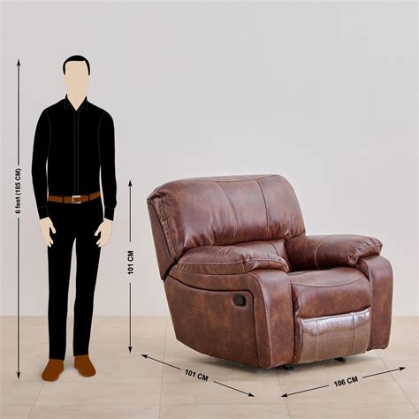 Buy Harvey Nappa Air 3+2+1 Seater Recliner Set - Brown from Home Centre ...