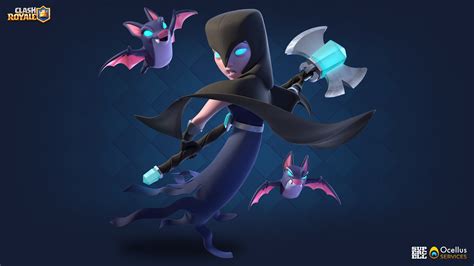 ArtStation - Clash Royale - Night Witch : UI icon and new pose, Mykhail ...