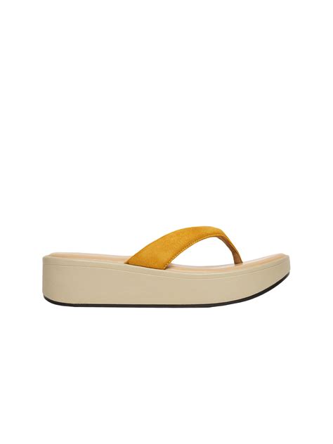 Catherine Yellow 1.8 Inch Flatform Heels For Women – Monrow Shoes
