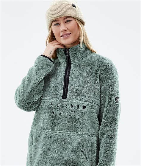 Dope Pile W 2022 Fleece Sweater Women Faded Green | Dopesnow.com