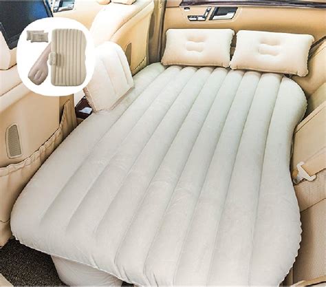 LivWel PVC Universal Separated Travel Car Mattress with Inflatable ...