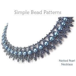 Netting Necklace Tutorial 的图像结果
