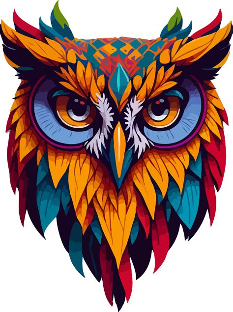 Colorful Owl Logo PNG Free AI Generative 28839230 PNG