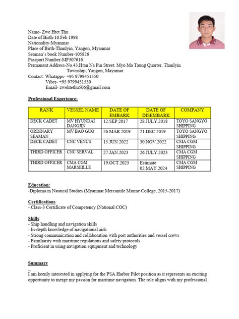 Image result for CV Form to Fill In