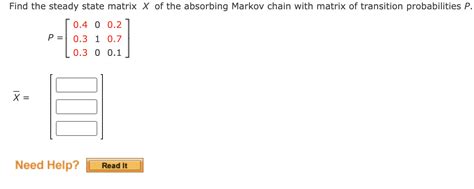 Image result for Steady State of Transition Matrix