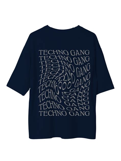 Techno Gang (Reflective) : Burger Bae Oversized Tee For Men and Women ...