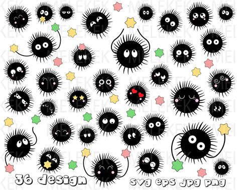 Soot Spirited Away SVG EPS PNG, Spirited Digital, Spirited Away Laser ...