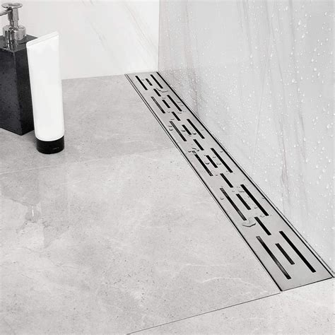 Neodrain 48 Inch Rectangular Linear Shower Drain with Brick Pattern ...