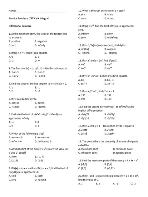 Image result for Easy Calculus Problems