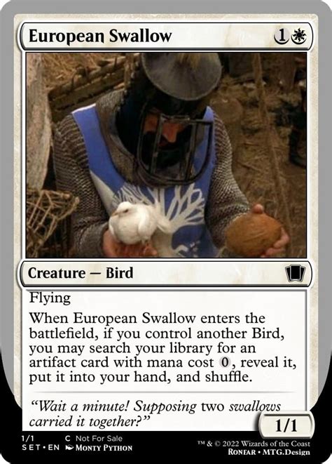 Monty Python Swallow 的图像结果