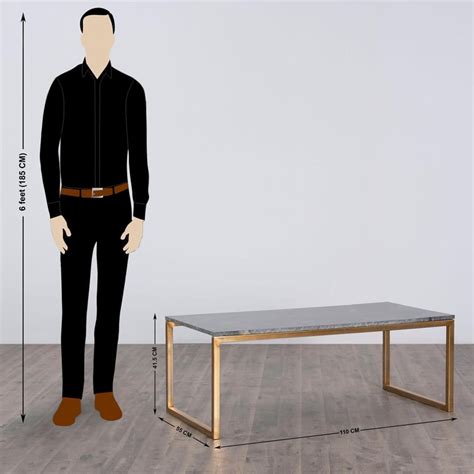 Buy Aprilla Rectangular Coffee Table - Gold from Home Centre at just ...