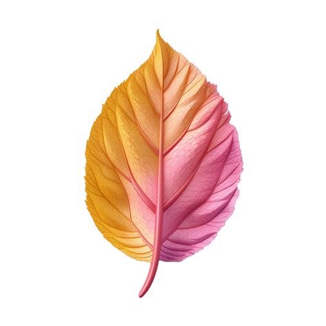 leaf in 3D style trending color palette with 23886779 PNG