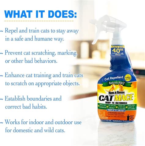 Nature's MACE Cat Repellent 1 Gallon Spray - Protects 3000 Sq. Ft ...